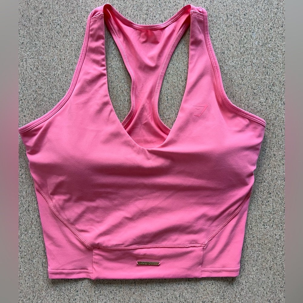 GYMSHARK Whitney Crop Tank - Coral